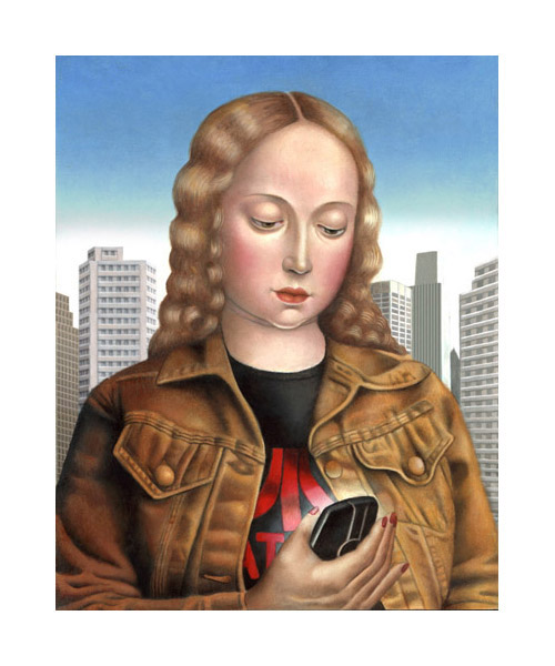YoungWomanw_CellPhoneFD82 art blog - Amy Hill - empty kingdom