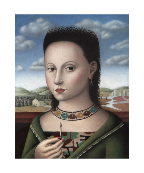 YoungWomanw_PaintbrushD4C9 art blog - Amy Hill - empty kingdom