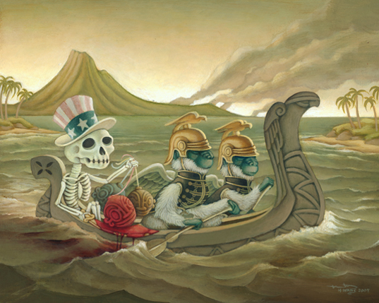 The War Canoe - Heather Watts - 537px art blog - Heather Watts - empty kingdom