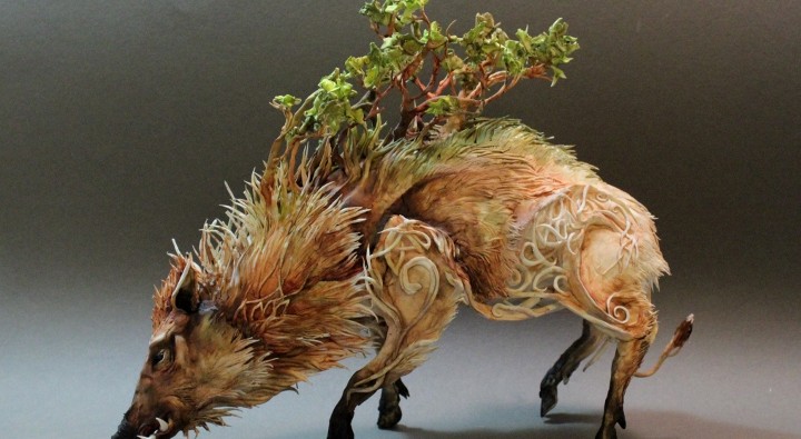 celtic_wild_boar_with_forest_by_creaturesfromel-d4tglr7